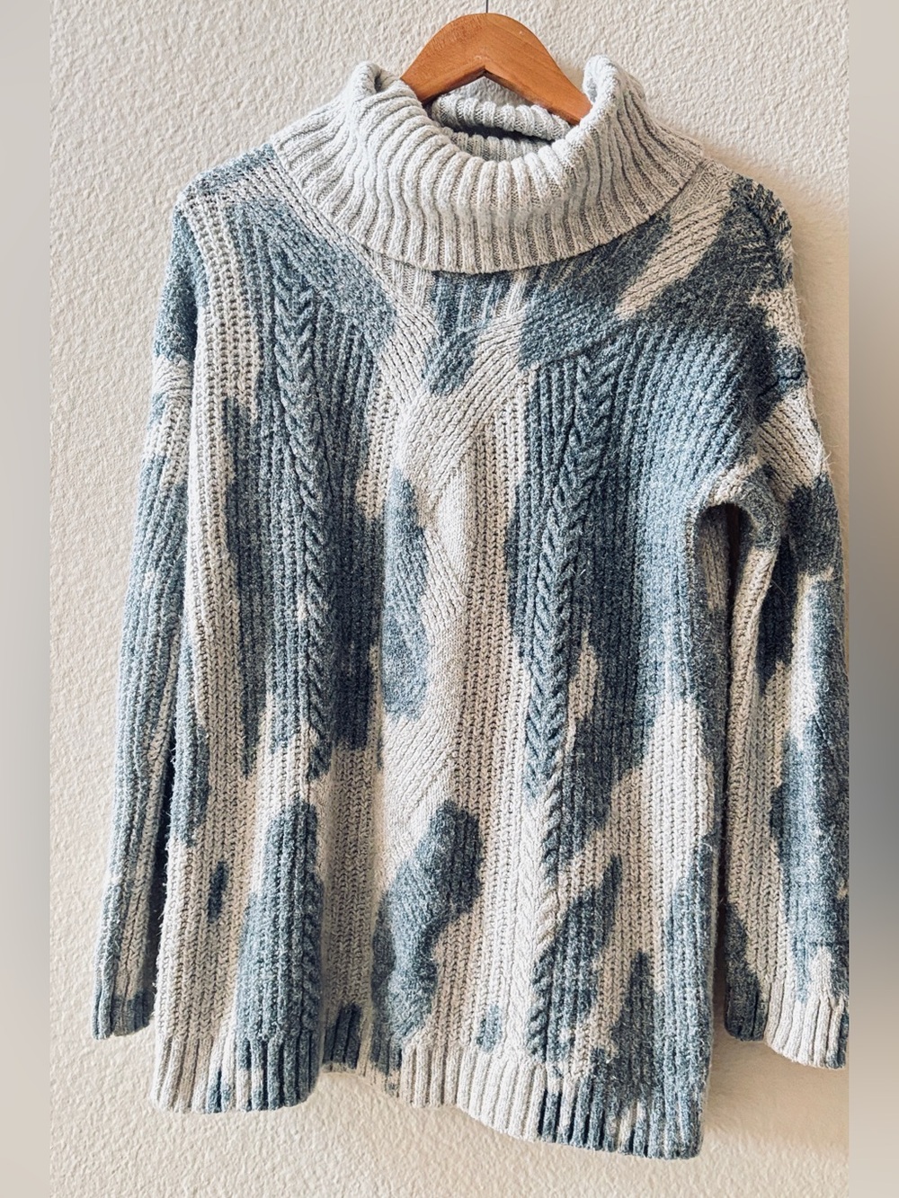 Anthropologie Pilcro Spotted Turtleneck Sweater Tunic Size S - Picture 2 of 7